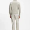 Sweatshirt aus Baumwollfrottee mit Reißverschlusskragen