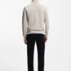 Sweatshirt aus Baumwollfrottee mit Reißverschlusskragen
