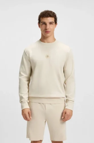 Sweatshirt aus Baumwollmischung mit Double-B-Monogramm