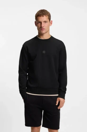 Sweatshirt aus Baumwollmischung mit Double-B-Monogramm