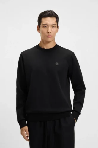 Sweatshirt aus Baumwollmischung mit Double-B-Monogramm