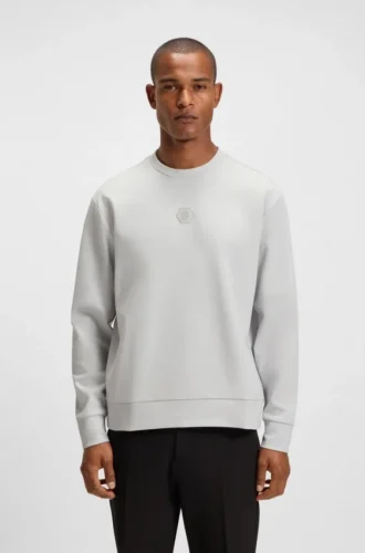 Sweatshirt aus Baumwollmischung mit Double-B-Monogramm