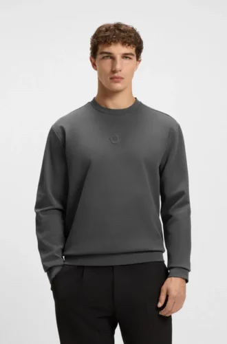 Sweatshirt aus Baumwollmischung mit Double-B-Monogramm