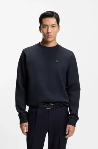 Sweatshirt aus Baumwollmischung mit Double-B-Monogramm