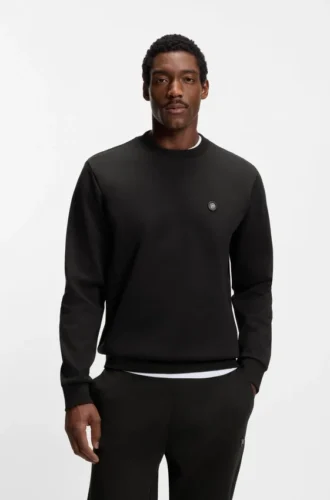Sweatshirt aus Baumwollmischung mit Double-B-Monogramm