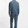 Sweatshirt aus Baumwollmischung mit Drop-Needle-Streifen
