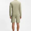 Sweatshirt aus Baumwollmischung mit Reißverschluss am Kragen und Waffelstruktur Sweatshirt aus Baumwollmischung mit Reißverschluss am Kragen und Waffelstruktur