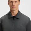Sweatshirt aus Baumwollmischung mit Reißverschluss und Double-B-Monogramm Sweatshirt aus Baumwollmischung mit Reißverschluss und Double-B-Monogramm