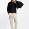 Sweatshirt aus Baumwollmischung mit Reißverschluss und Double-B-Monogramm Sweatshirt aus Baumwollmischung mit Reißverschluss und Double-B-Monogramm