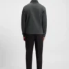 Sweatshirt aus Baumwollmischung mit Reißverschluss und Double-B-Monogramm Sweatshirt aus Baumwollmischung mit Reißverschluss und Double-B-Monogramm