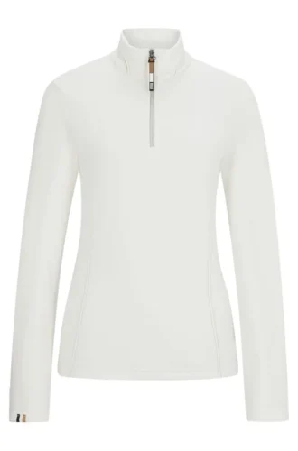 Sweatshirt aus Fleece mit Reitsport-Logo-Patch