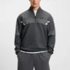 Sweatshirt aus gestepptem Jacquard in lockerer Passform Sweatshirt aus gestepptem Jacquard in lockerer Passform