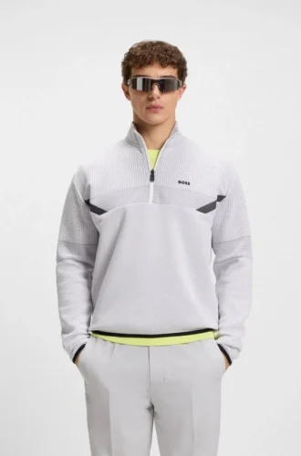 Sweatshirt aus gestepptem Jacquard in lockerer Passform