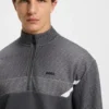 Sweatshirt aus gestepptem Jacquard in lockerer Passform Sweatshirt aus gestepptem Jacquard in lockerer Passform