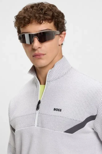 Sweatshirt aus gestepptem Jacquard in lockerer Passform