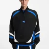 Sweatshirt aus Stretch-Baumwolle mit farbigen Einsätzen Sweatshirt aus Stretch-Baumwolle mit farbigen Einsätzen