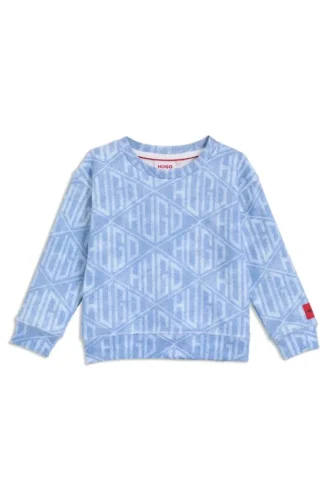 Sweatshirt für Kinder mit geometrischem Logo aus Baumwollmischung