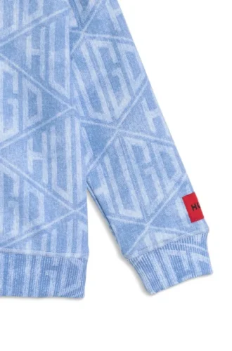 Sweatshirt für Kinder mit geometrischem Logo aus Baumwollmischung