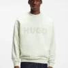 Sweatshirt in Oversize-Passform aus Baumwollfrottee mit farblich abgestimmtem Logo