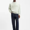 Sweatshirt in Oversize-Passform aus Baumwollfrottee mit farblich abgestimmtem Logo