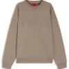 Sweatshirt in Oversize-Passform aus Baumwollfrottee mit farblich abgestimmtem Logo