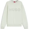 Sweatshirt in Oversize-Passform aus Baumwollfrottee mit farblich abgestimmtem Logo