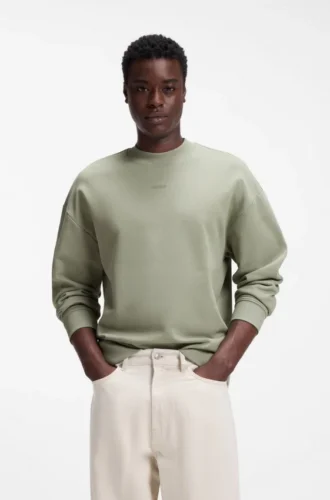 Sweatshirt in Relaxed-Fit aus Baumwollfrottee mit Logo-Detail
