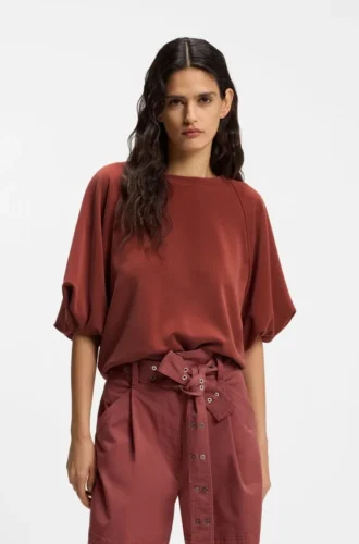 Sweatshirt mit Ballonärmeln in Oversize-Passform