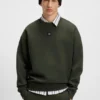 Sweatshirt mit gestapeltem Logo aus Baumwollmischung