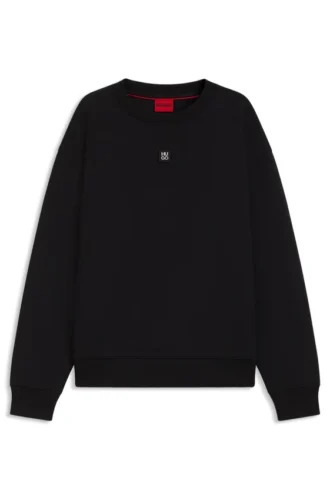 Sweatshirt mit gestapeltem Logo aus Baumwollmischung