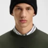 Sweatshirt mit gestapeltem Logo aus Baumwollmischung