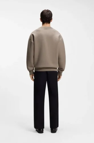 Sweatshirt mit gestapeltem Logo aus Baumwollmischung