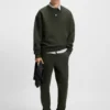 Sweatshirt mit gestapeltem Logo aus Baumwollmischung