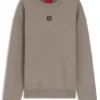 Sweatshirt mit gestapeltem Logo aus Baumwollmischung