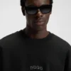 Sweatshirt mit gesticktem Logo aus einer Baumwollmischung