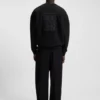 Sweatshirt mit gesticktem Logo aus einer Baumwollmischung