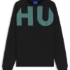 Sweatshirt mit großem Logo aus Baumwolljersey