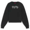 Sweatshirt mit Herz-Logo aus Baumwollfrottee