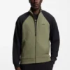 Sweatshirt mit Kontrastpaspel aus Baumwollmischung
