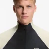 Sweatshirt mit Kontrastpaspel aus Baumwollmischung