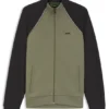 Sweatshirt mit Kontrastpaspel aus Baumwollmischung