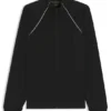 Sweatshirt mit Kontrastpaspel aus Baumwollmischung