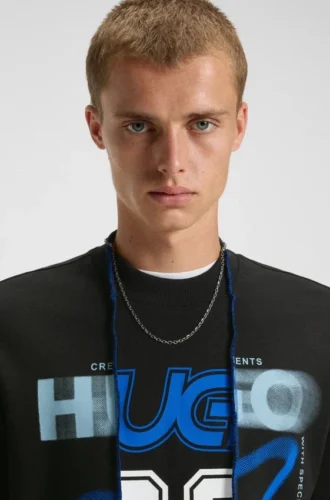 Sweatshirt mit Lagen-Effekt aus Baumwollfrottee