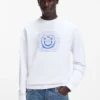 Sweatshirt mit Logo-Motiv aus Baumwollfrottee
