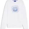 Sweatshirt mit Logo-Motiv aus Baumwollfrottee