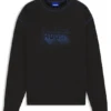 Sweatshirt mit Logo-Motiv aus Baumwollfrottee