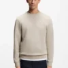 Sweatshirt mit Logo-Patch aus Baumwollfrottee