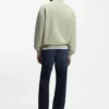 Sweatshirt mit Logo-Patch aus Baumwollfrottee