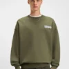 Sweatshirt mit Logo-Print aus Baumwollfrottee Sweatshirt mit Logo-Print aus Baumwollfrottee
