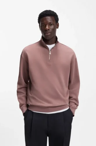 Sweatshirt mit Logo-Print aus Baumwollfrottee